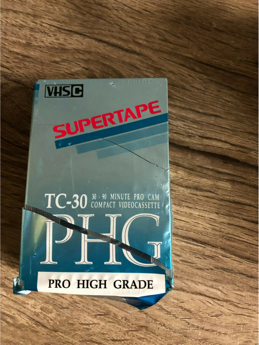 New Supertape Pro Cam TC-30 SHG Super High-Grade Blank VHS-C Video Tape.